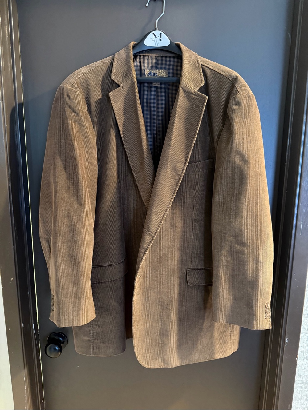 Men's Brown Corduroy Sport Coat - Classic Tailored Blazer